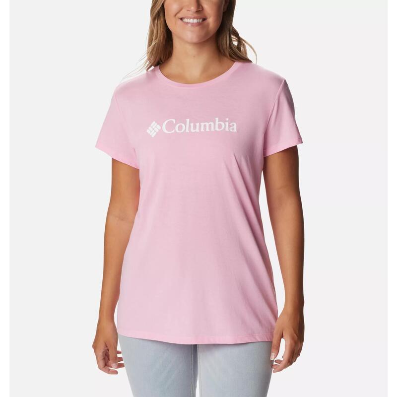 Camiseta técnica para mujer Columbia Trek™ rosa elástica Decathlon