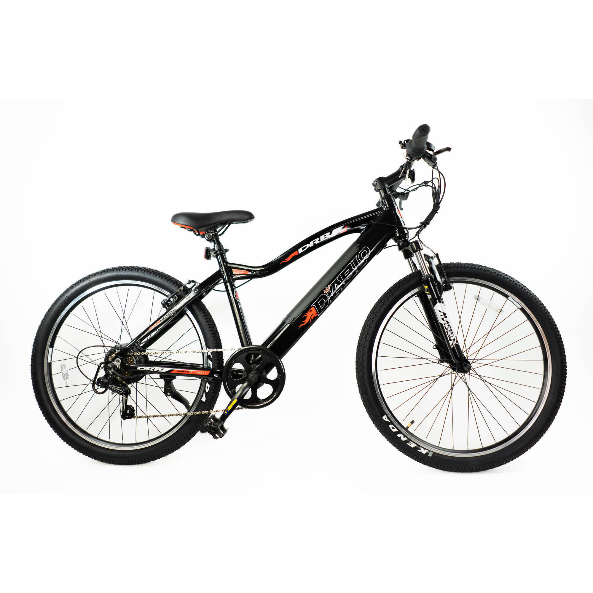 DALLINGRIDGE Dallingridge Diablo Hardtail  Electric Mountain Bike, 26" Wheel - Black/Red