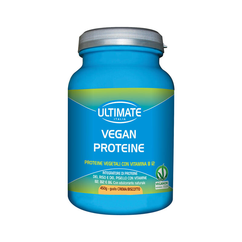 Integratore alimentare - VEGAN PROTEINE CREMA  BISCOTTO - 450g