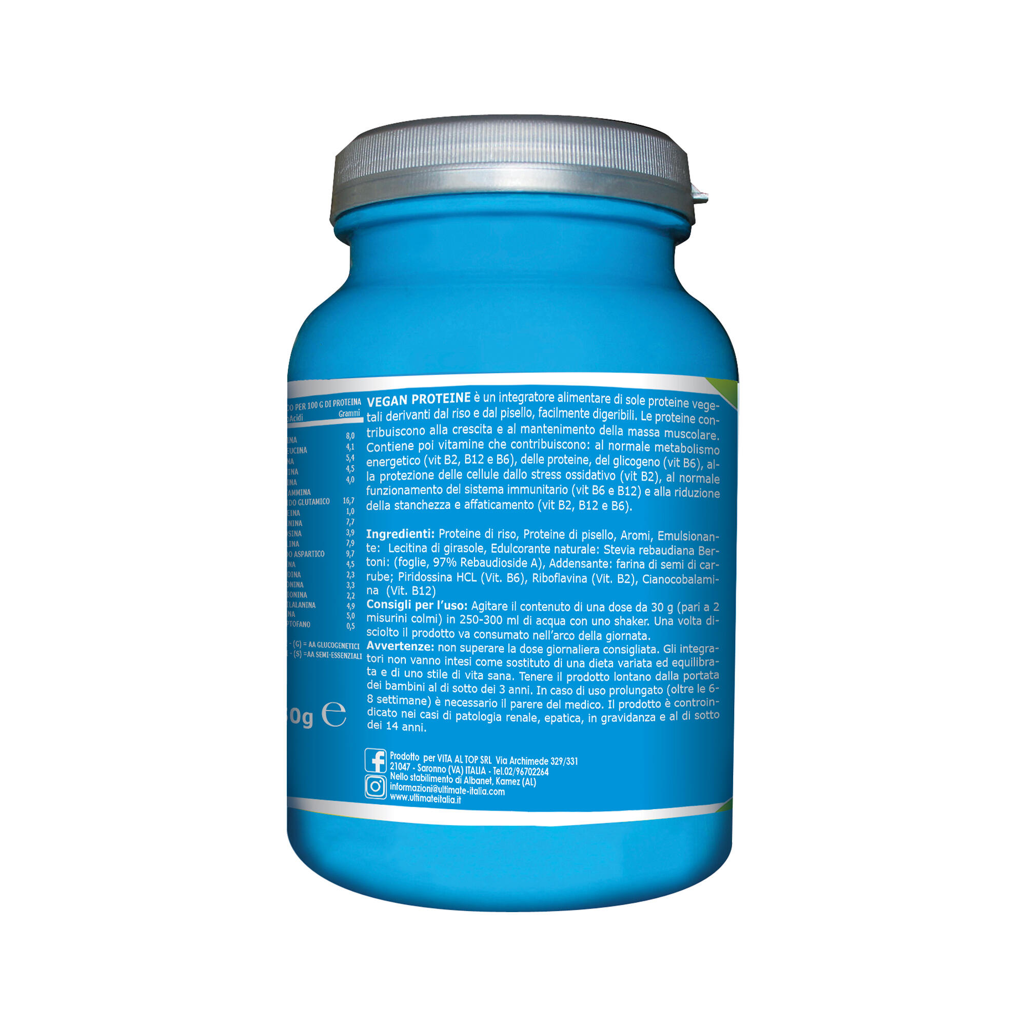 Integratore alimentare - VEGAN PROTEINE CREMA  BISCOTTO - 450g 2/7