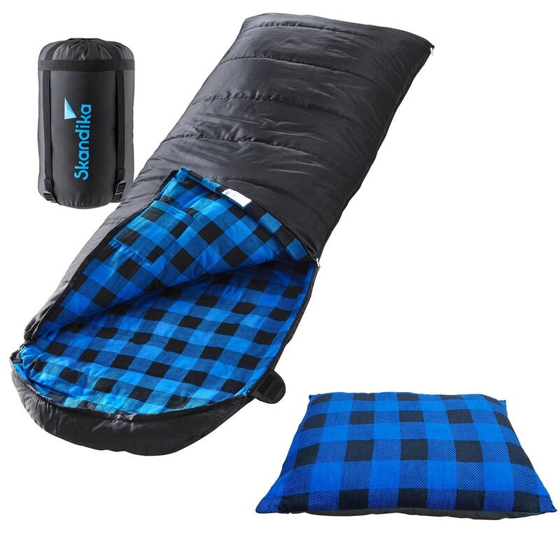 Sac de couchage Dundee Sleepyhead - confortable avec oreiller – Zip à gauche