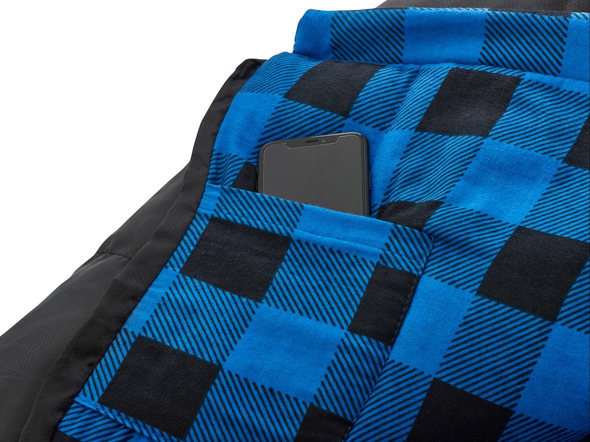 Sacco a pelo Dundee  - coperta con cuscino Sleepyhead -  cotone/flanella fodera 3/7