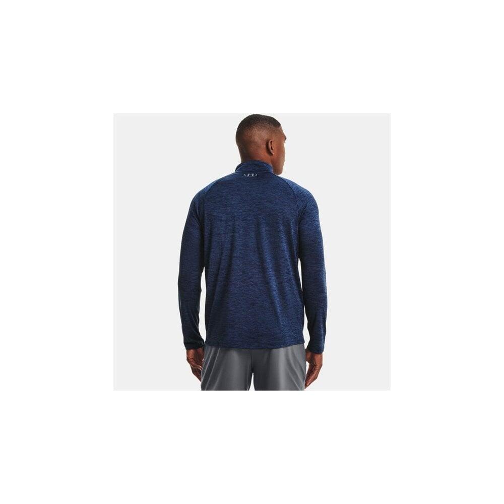 Under Armour Tech 2.0 Modrý Pánský 1/2 Zip Dlouhý Rukáv 3/7