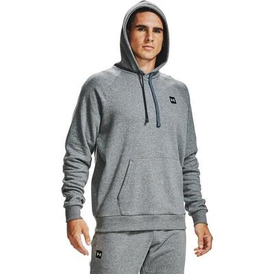 Under armour rival fleece hoodie pullover grijs heather