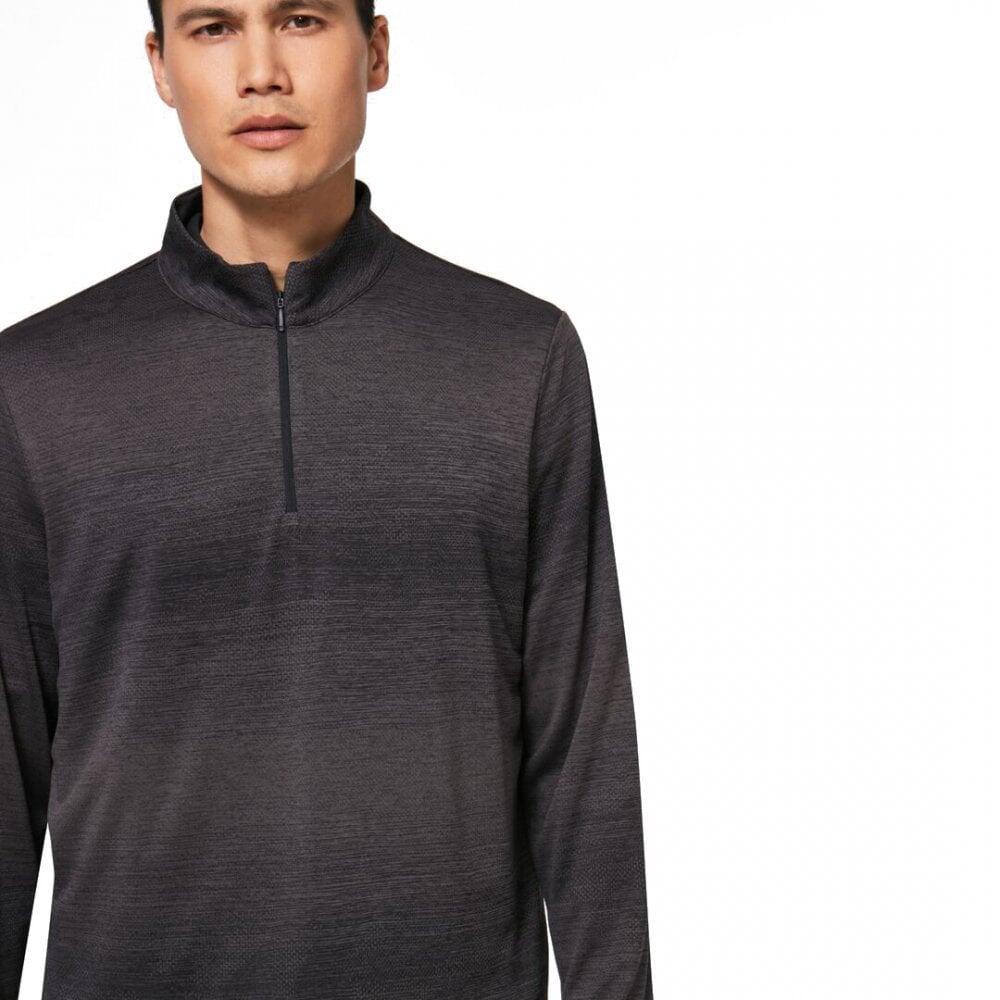 Oakley CONTENDER HALF ZIP - BLACKOUT Heather 3/4