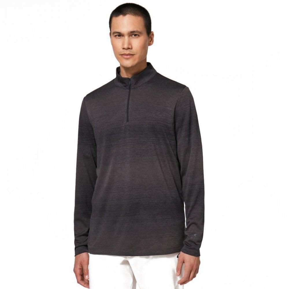 OAKLEY Oakley CONTENDER HALF ZIP - BLACKOUT Heather