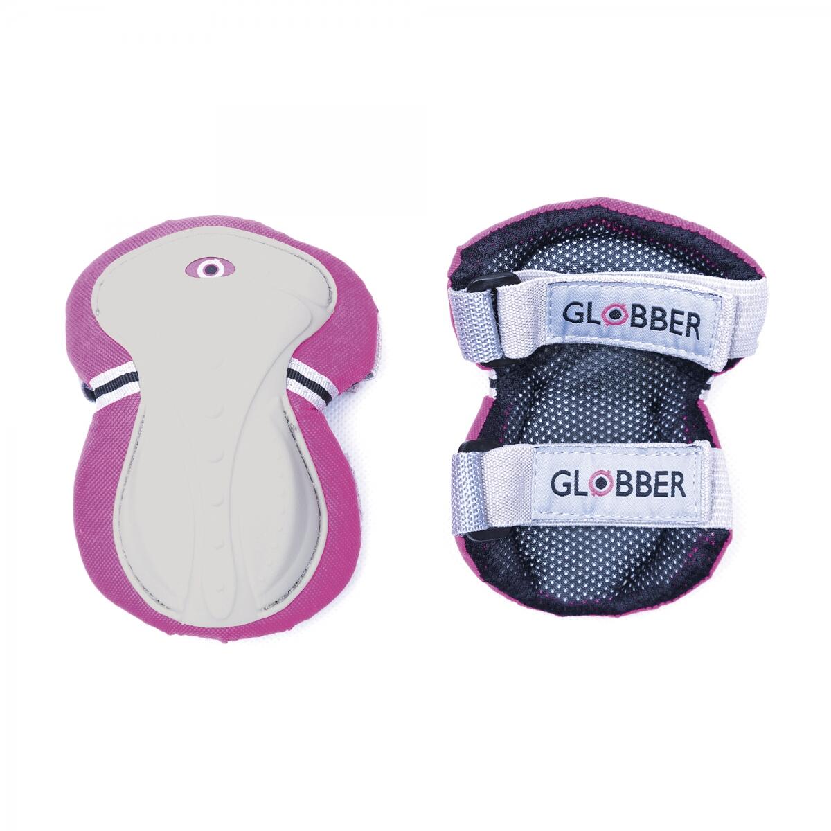 Set 3 protections enfant XS (coudes, genoux, poignets) - Rose 2/4