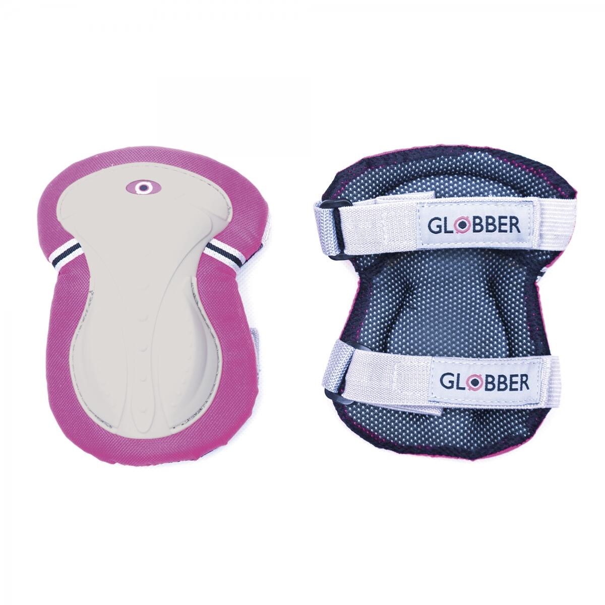 Set 3 protections enfant XS (coudes, genoux, poignets) - Rose 3/4