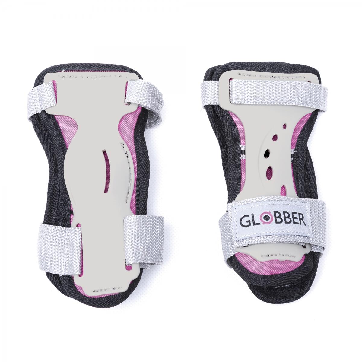 Set 3 protections enfant XS (coudes, genoux, poignets) - Rose 4/4