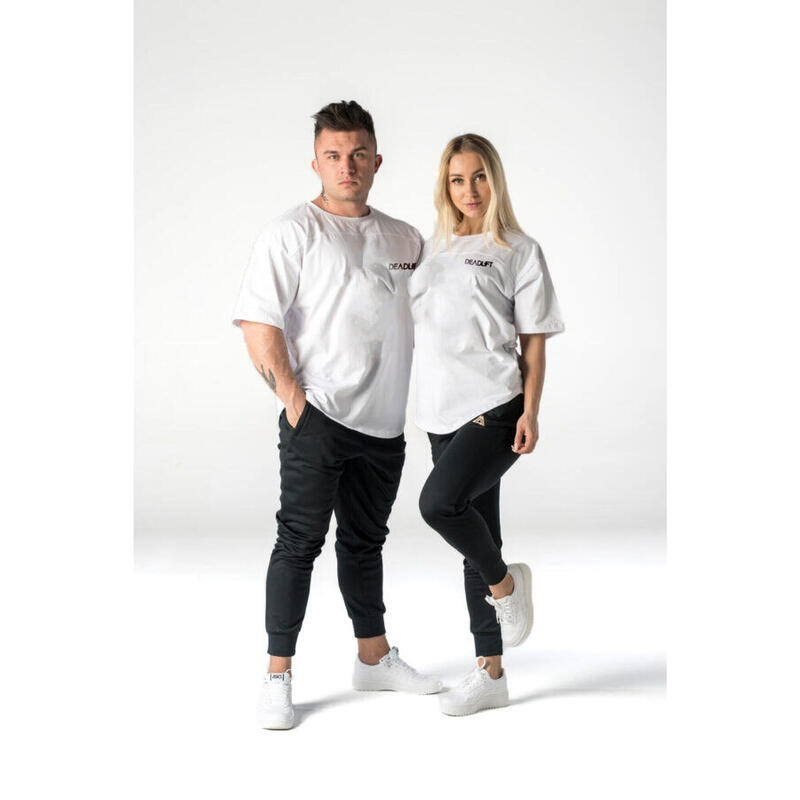 T-shirt oversize sportowy DEADLIFT unisex z krótkim rękawkiem