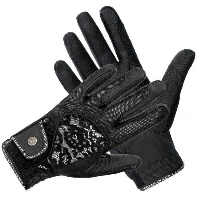 START Damen Reithandschuhe EQUESTRIAN QUEEN Rantau schwarz/dunkelblau/weiß