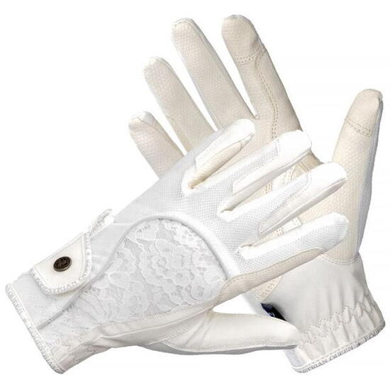 Damen Reithandschuhe EQUESTRIAN QUEEN Rantau schwarz/dunkelblau/weiß