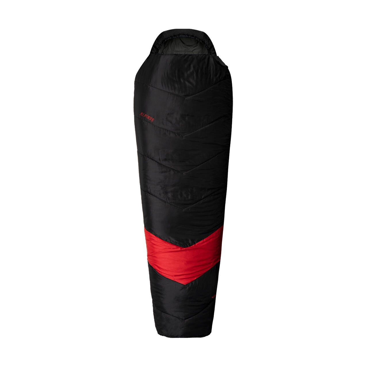Alpinus Classic 1250 (Right) Sleeping Bag Black/Red 1/7