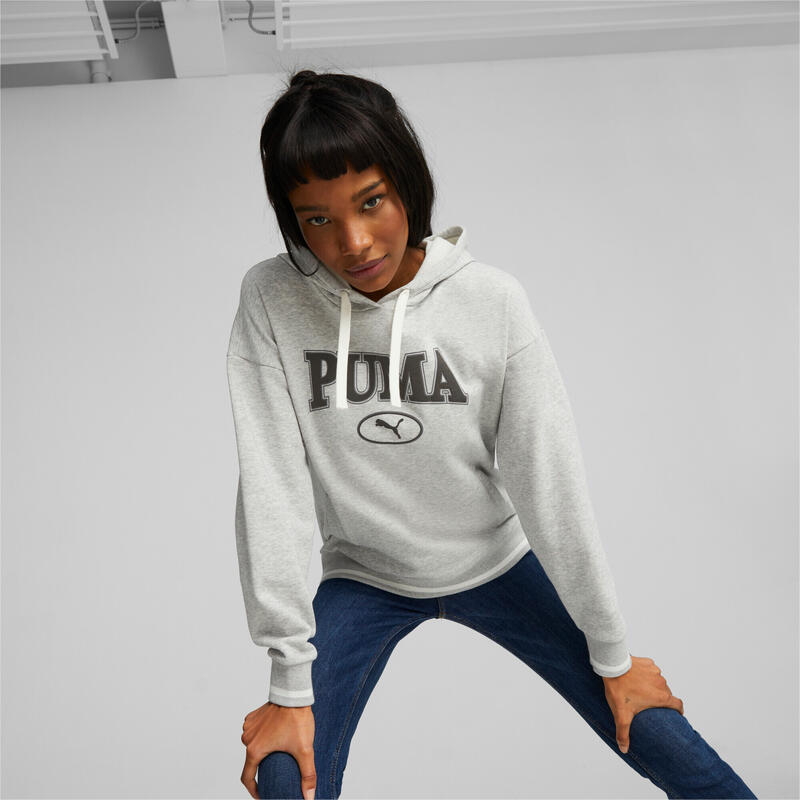 Felpa da donna con cappuccio Puma Squad fl