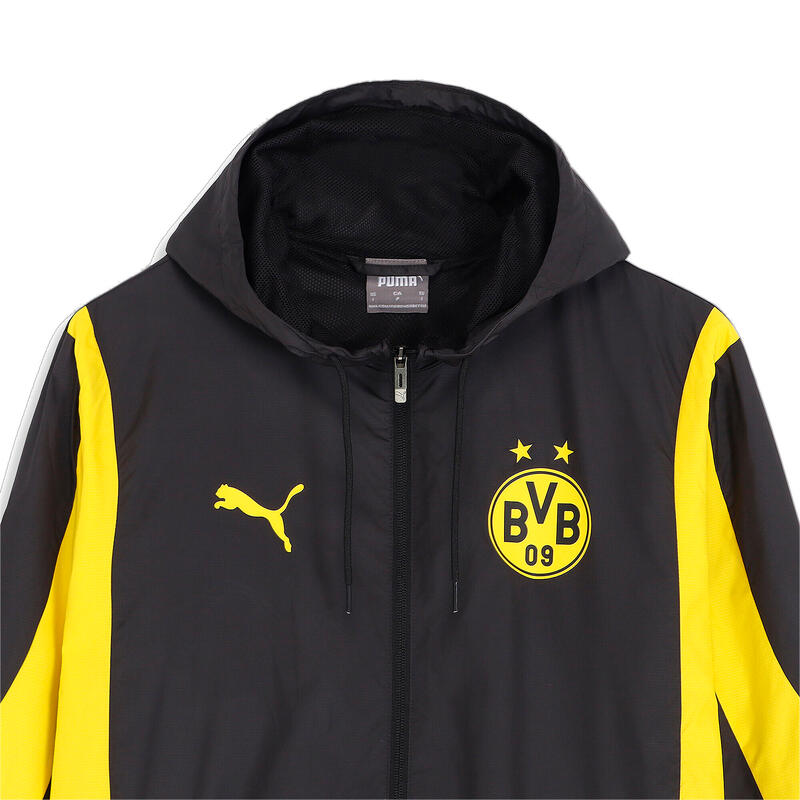 Felpa con cappuccio Borussia Dortmund Prematch Woven Anthem