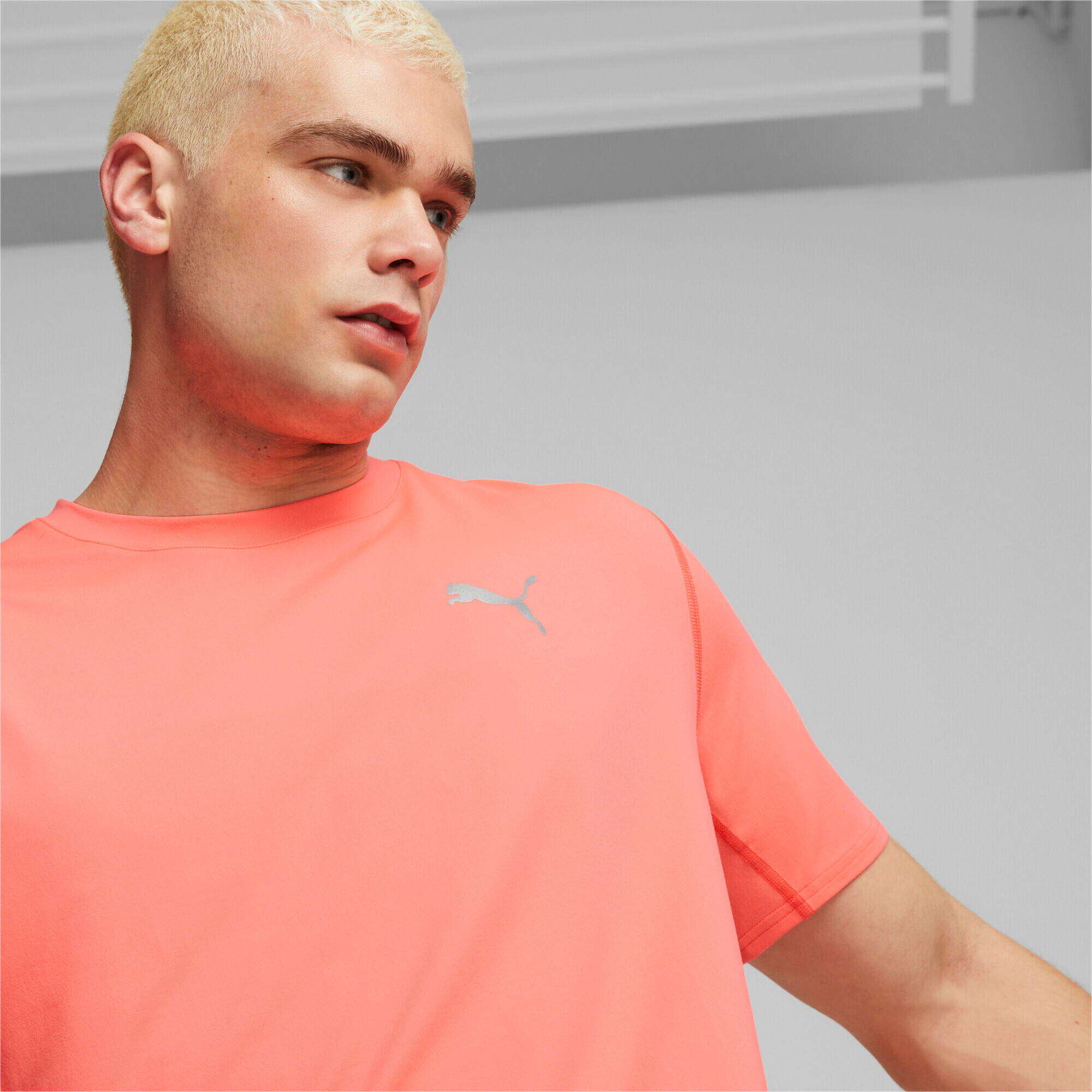 Camiseta de running Cloudspun de manga corta Hombre PUMA Fire Orchid Red 7/7