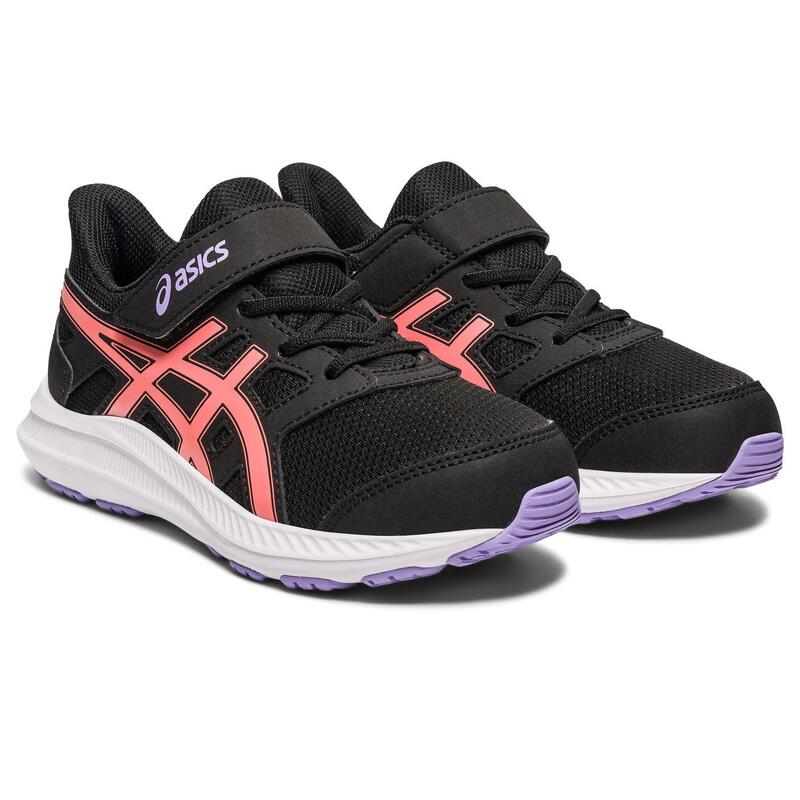 Calçado Multidesportivo para Crianças - ASICS Jolt 4 PS - Preto/Papaya