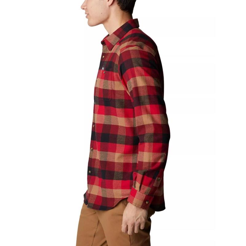 Cornell Woods Flannel Long Sleeve Shirt koszula z długim rękawem - czerwony