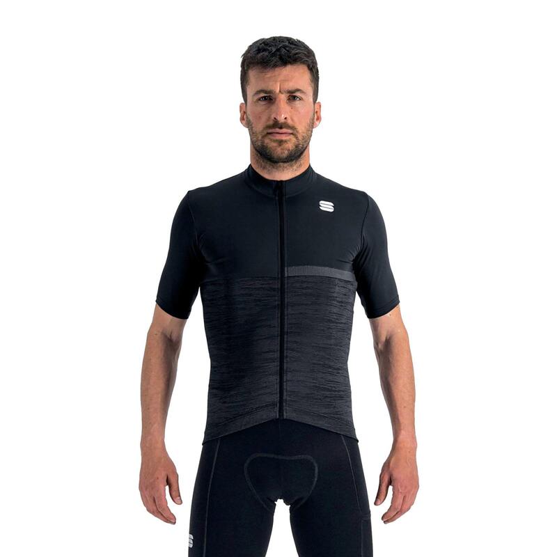 Maillot de bicycle touring manches longues homme Giara noir