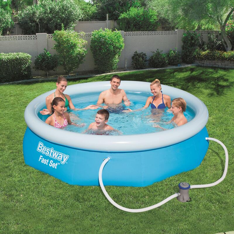 BESTWAY piscina gonfiabile autoportante blu - DIAMOND ⌀ 300 x 76 cm - fuori