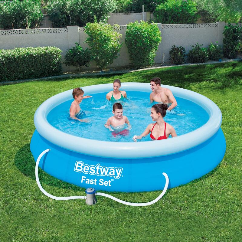 BESTWAY piscina gonfiabile autoportante blu - Jade ⌀ 360 x 76 cm - piscina fuori