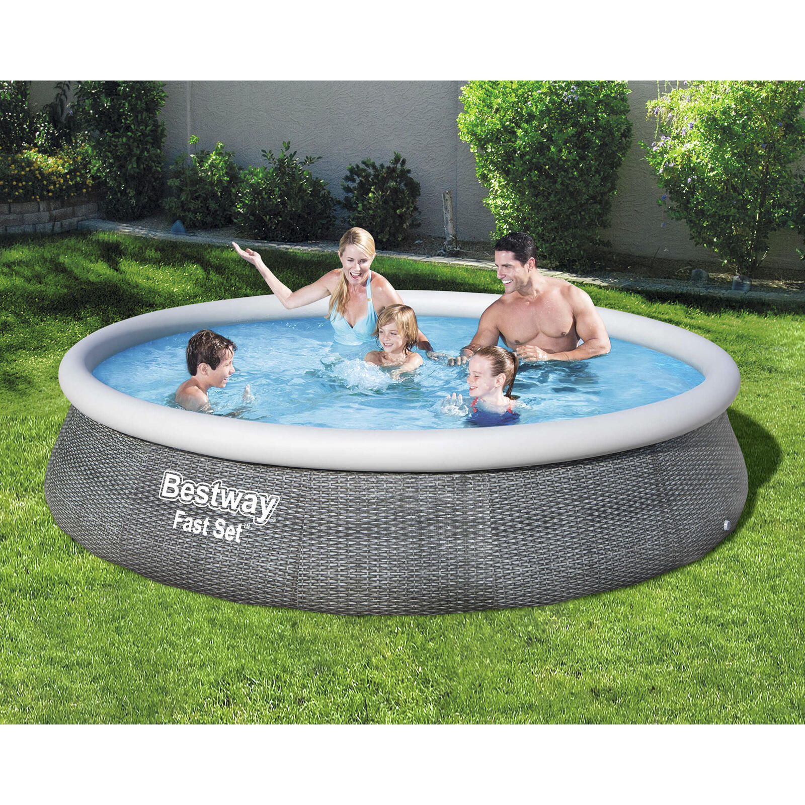 Inflatable pool Bestway Grey 5/7