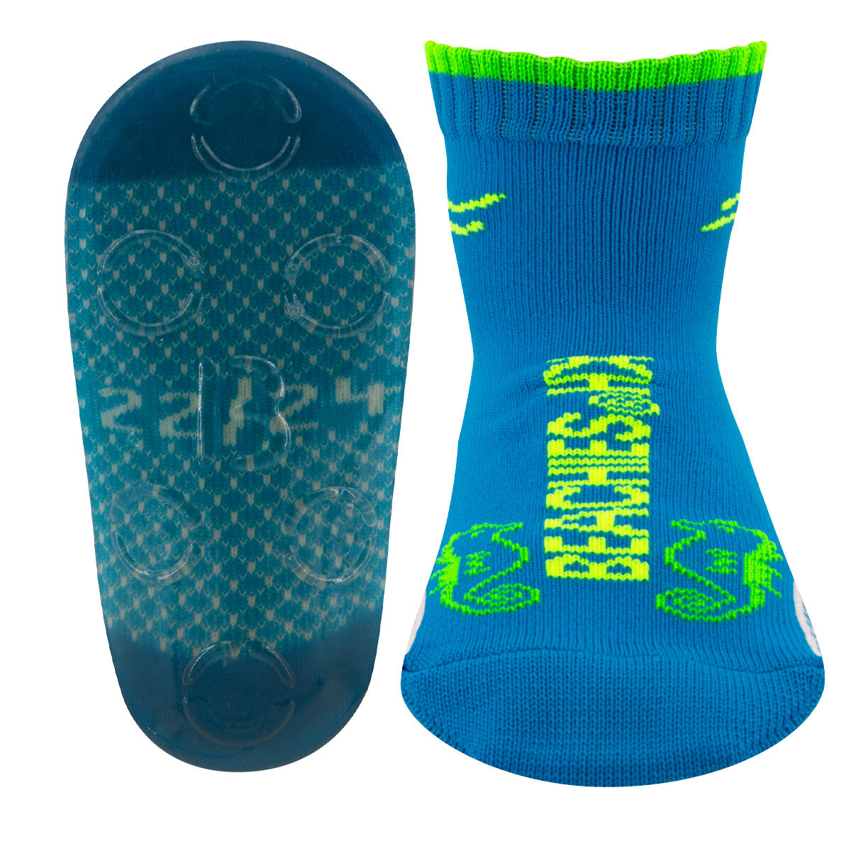 Beachies - Chaussettes D'Eau/chaussettes De Plage - Hippocampe - Enfants - Chaussettes Piscine - Bleu - Decathlon