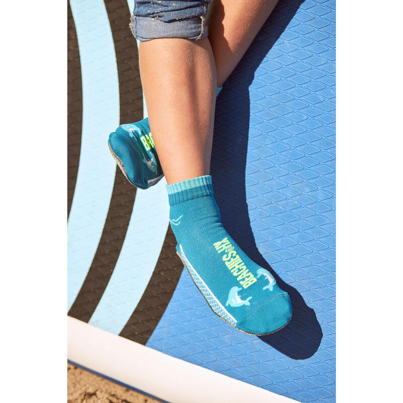 Chaussettes d'eau/Chaussettes de plage - Dauphin turquoise - Enfants