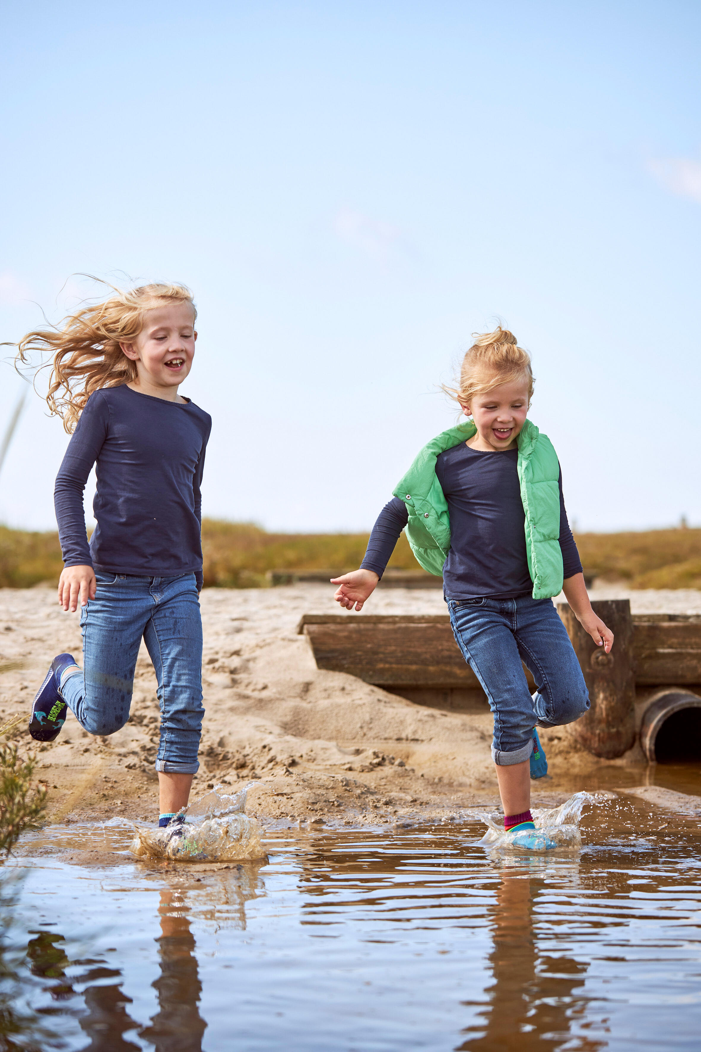 Calze d'acqua, Calze da spiaggia - Delfino blu - Bambini 6/8