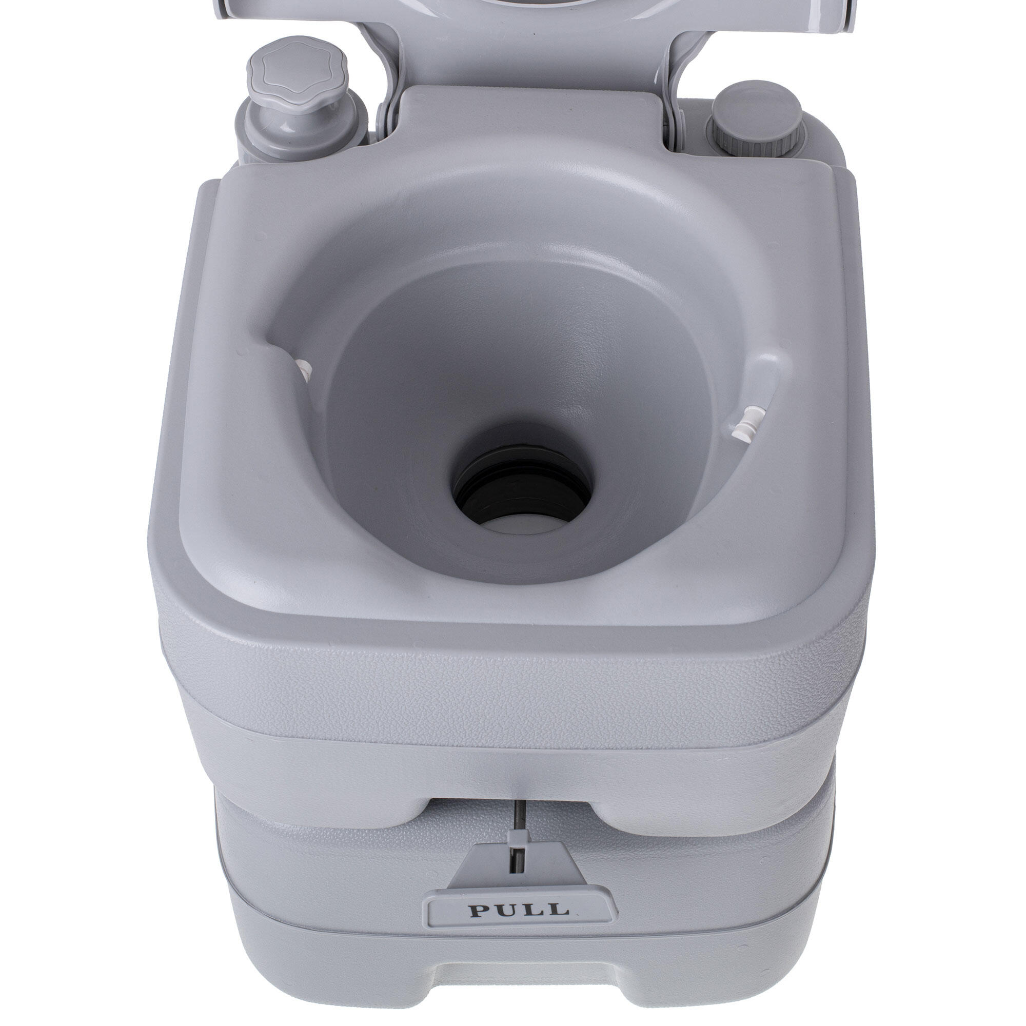 Toilettes De Camping Pliantes 20L / 5.3 Gal Avec Chasse D'eau - Gris - Neuve