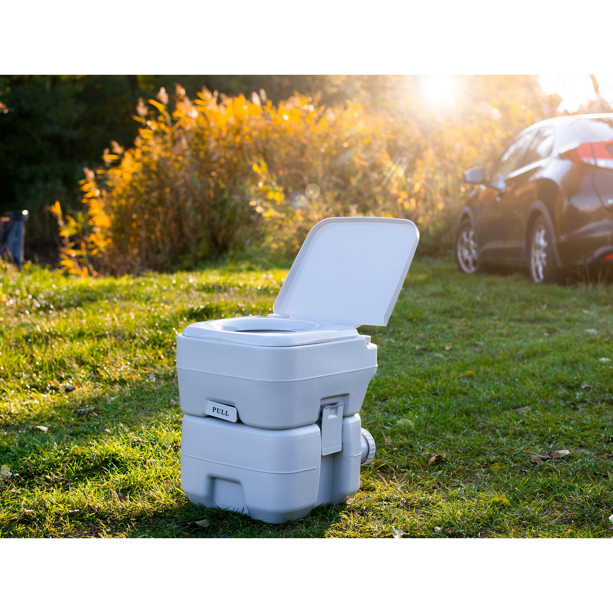 Toilette Portable 20L pour Camping-Car, WC avec Chasse d'Eau 13L Camry 5/7