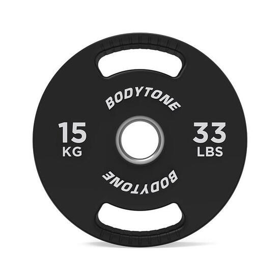 Disque olympique professionnel en caoutchouc avec poignée 2kg - 20kg