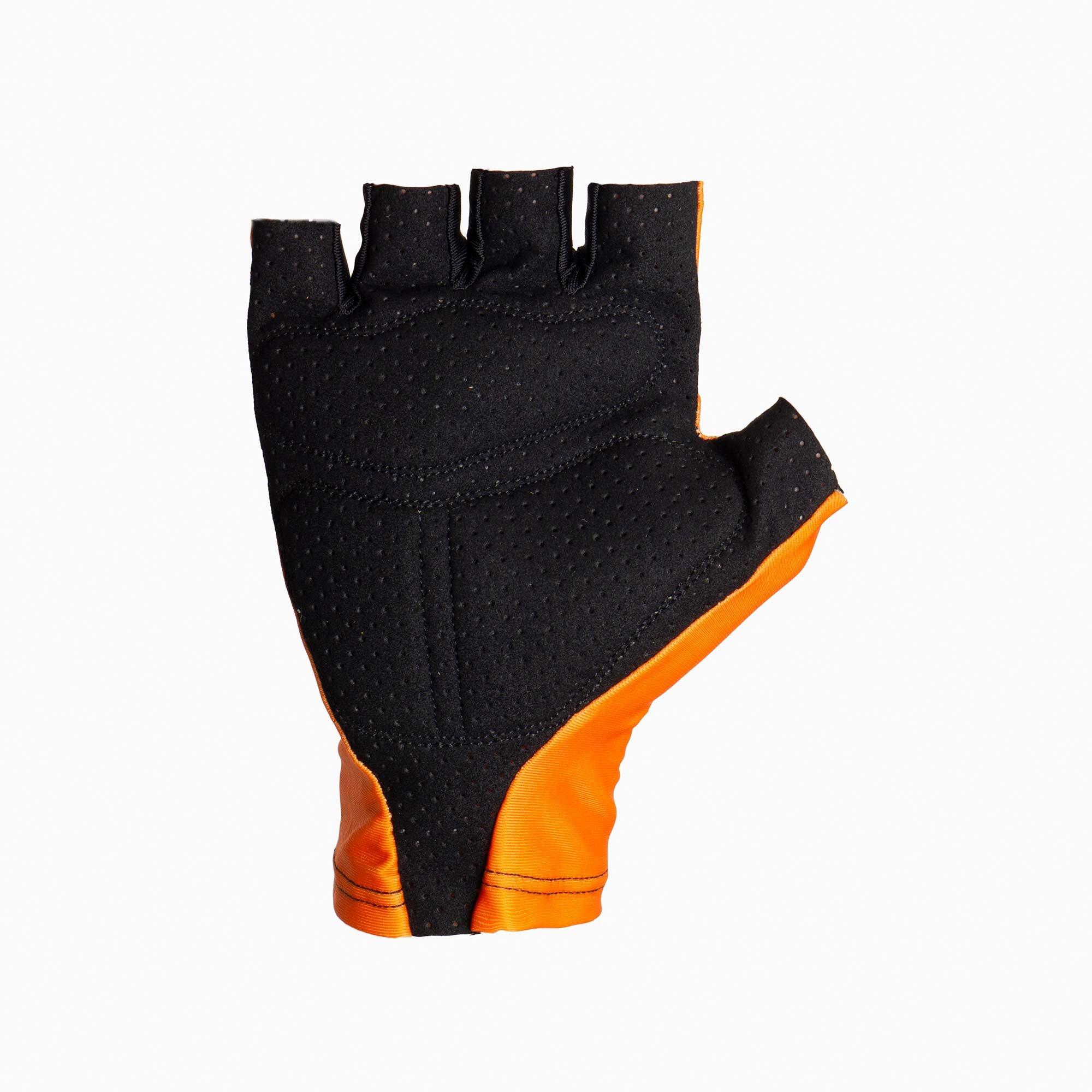 GUANTES CARRETERA CORTOS NARANJA ADULTO 4CIC 2/3