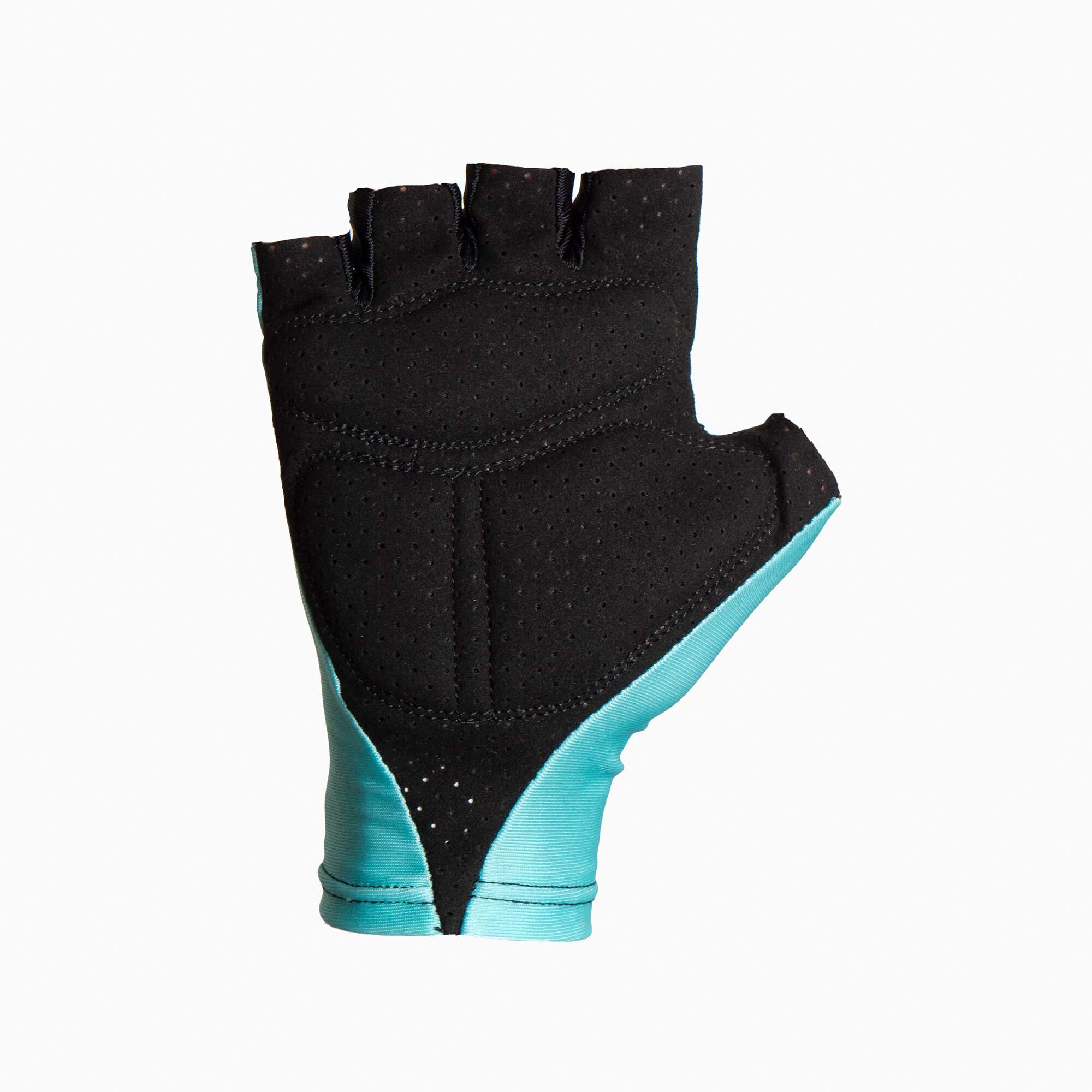 GUANTES CARRETERA CORTOS TURQUESA ADULTO 4CIC 2/3