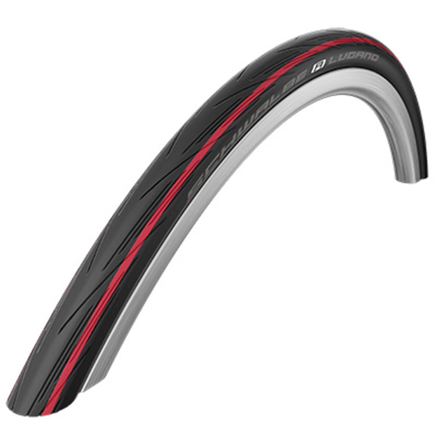 SCHWALBE Schwalbe LUGANO II K-Guard 700 x 25C Red Black Tyre