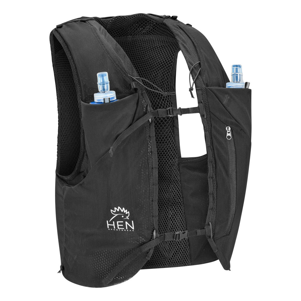 Sac a dos trail Gilet trail Gilet marathon Taille L avec 2 bidons 500 ml HEN SPORTSGEAR Decathlon