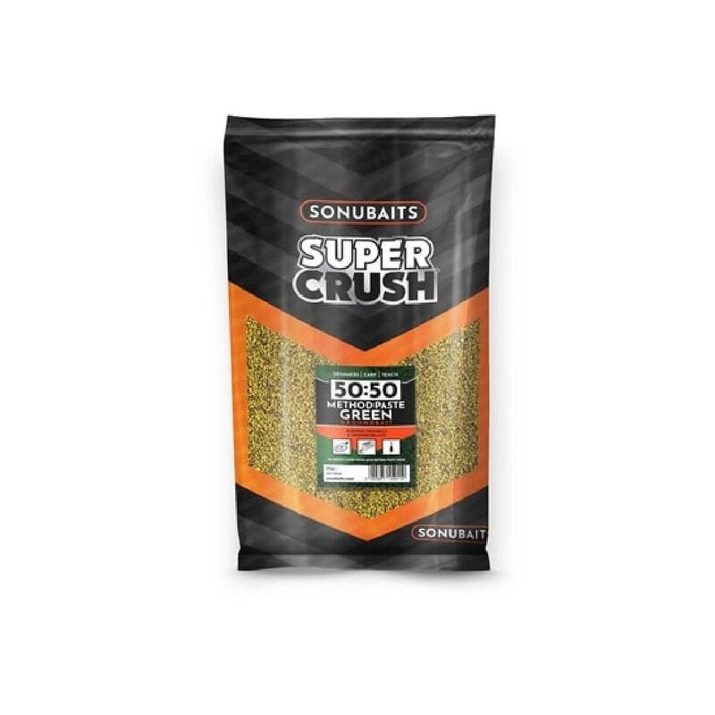 Zanęta Sonubaits Supercrush - 50:50 Method And Paste Green 2Kg
