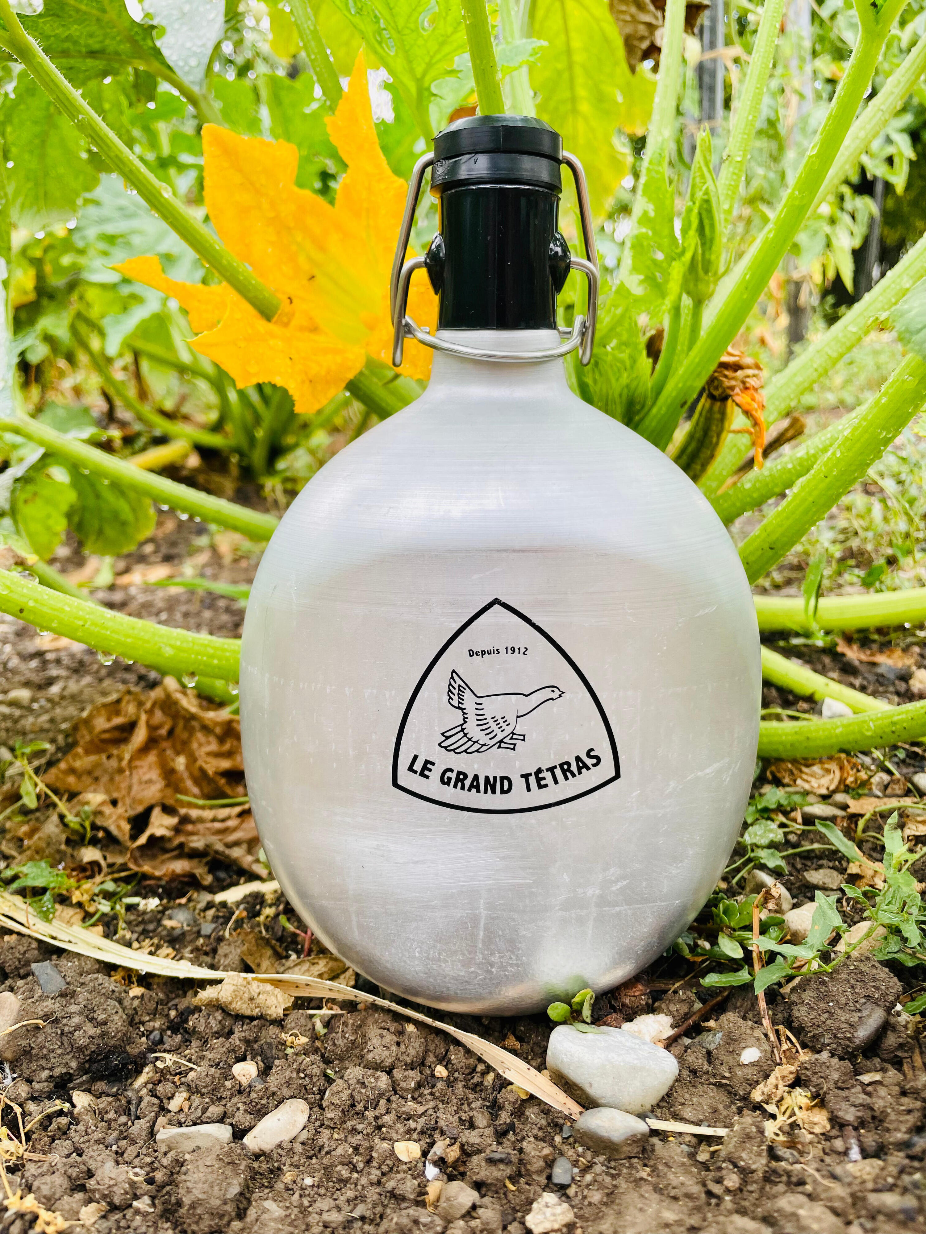 La Gourde Française Ovale 1 litre - Métal en Aluminium recyclé 4/7