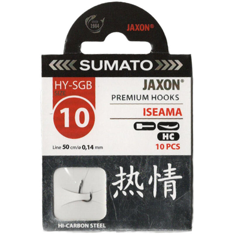 Przypon Jaxon Sumato ISEAMA #10 0,14 czarne 10szt