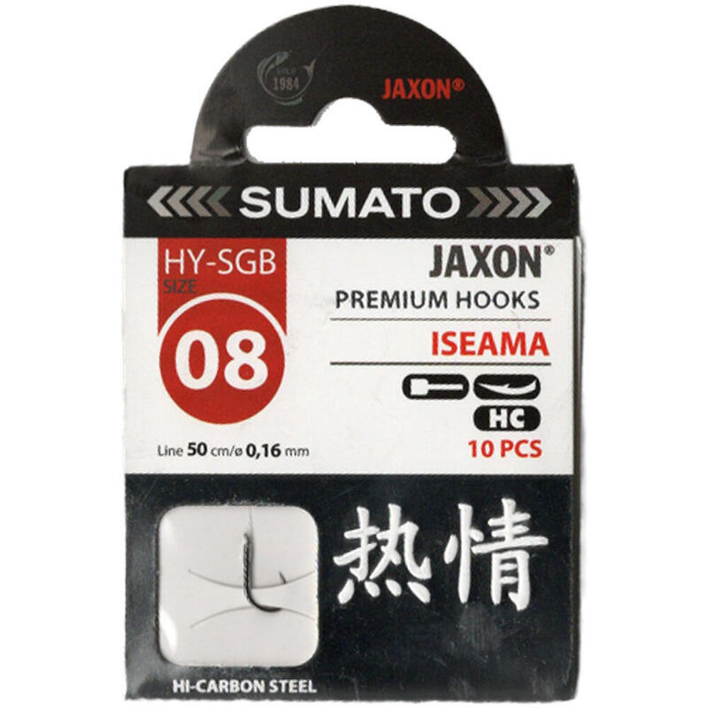 Przypon Jaxon Sumato ISEAMA #8 0,16 czarne 10szt