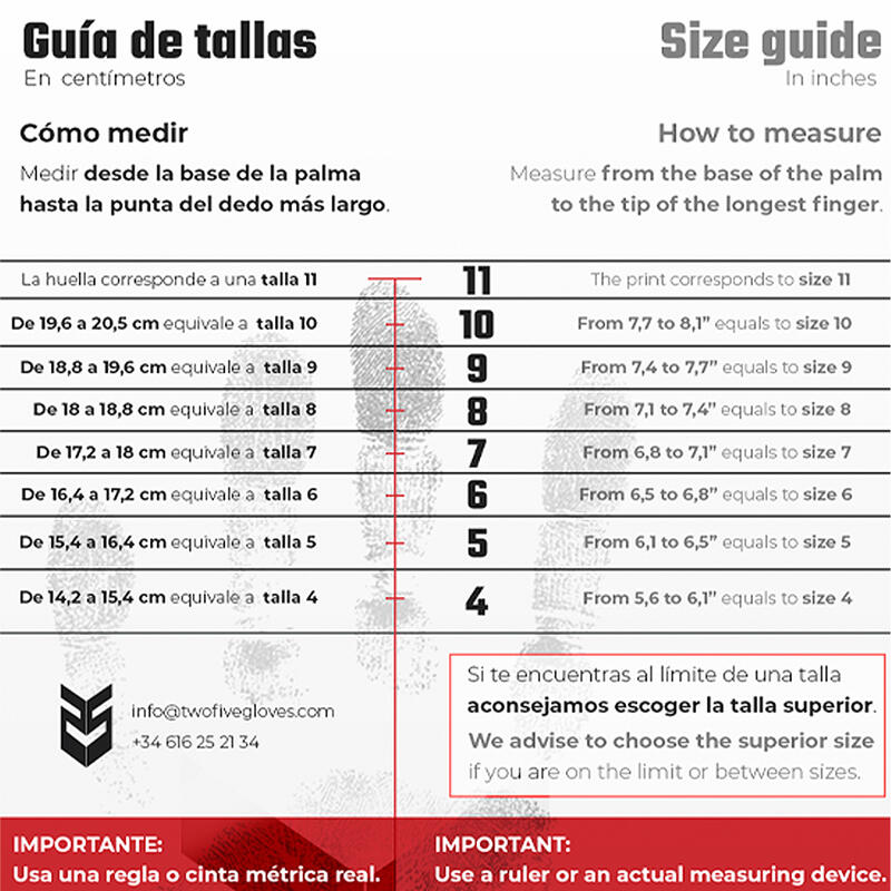 Guantes de Portero TwoFive Rio14 Advance Azul - 10