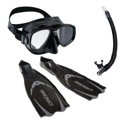 Set immersione Cressi Pluma Bag: maschera + boccaglio + pinne