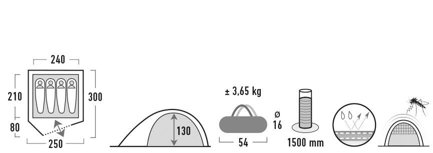 Namiot High Peak Kiruna 4