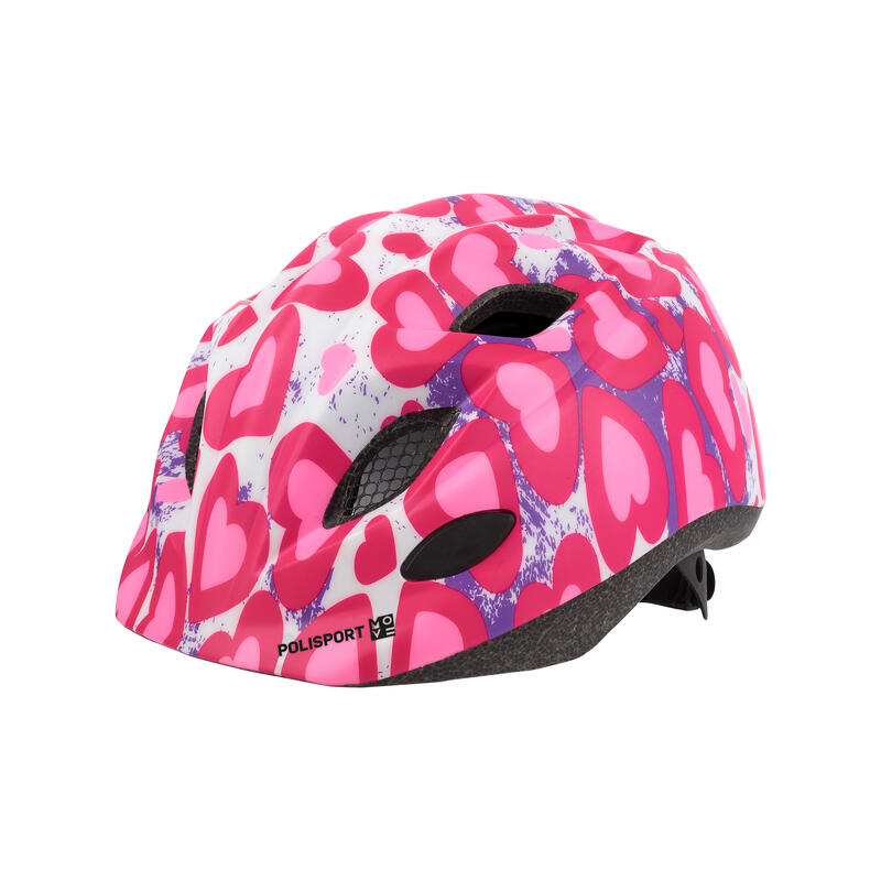 POLISPORT Casque pour enfants "Glitter Hearts