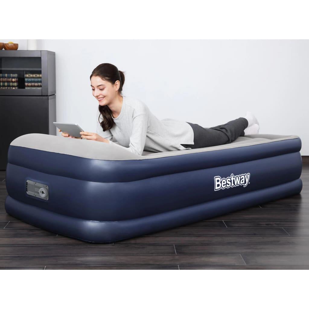 Bestway - Lit Gonflable Bestway 1 Place 191x97x46cm Bleu Et Gris - Matelas Gonflable - Bleu|gris - Taille Unique - Decathlon