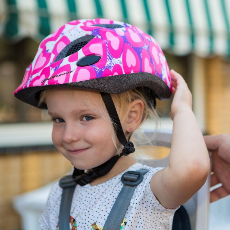 Kask Multidyscyplinarny Junior In-mold Premium Glitter Hearts