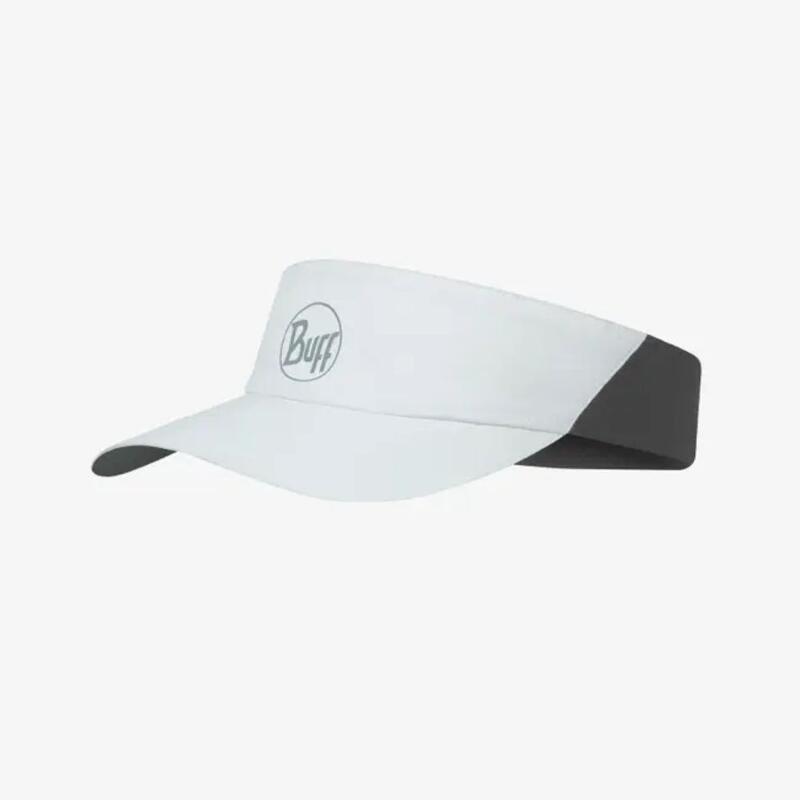 Visera Go Solid White running Blanco Buff