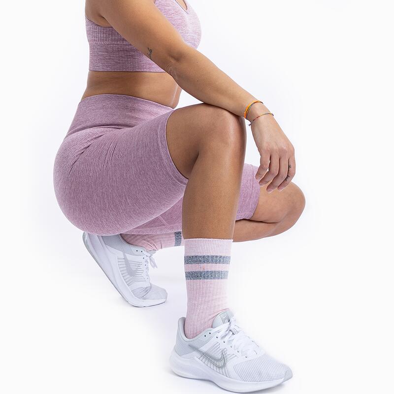 Krótkie legginsy sportowe dla kobiet Xtreme Sportswear Antracyt Różowy
