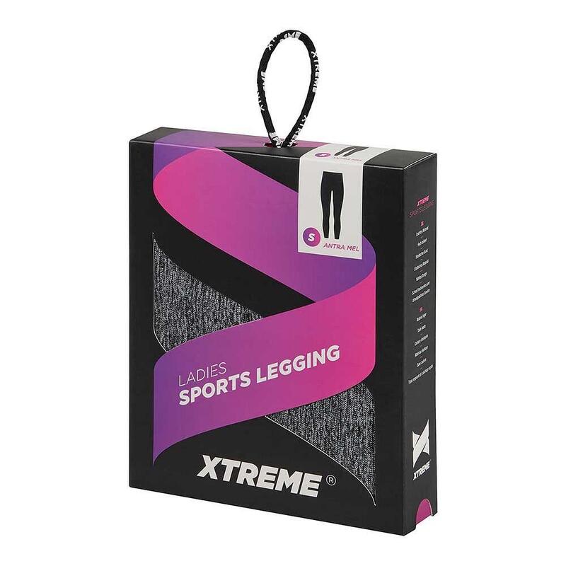 Sportowe legginsy damskie Xtreme Sportswear Antracyt melanż