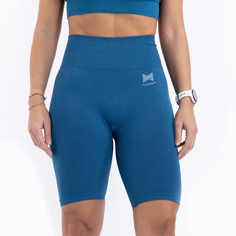 Xtreme Sportswear Leggings short de sport Femme Bleu
